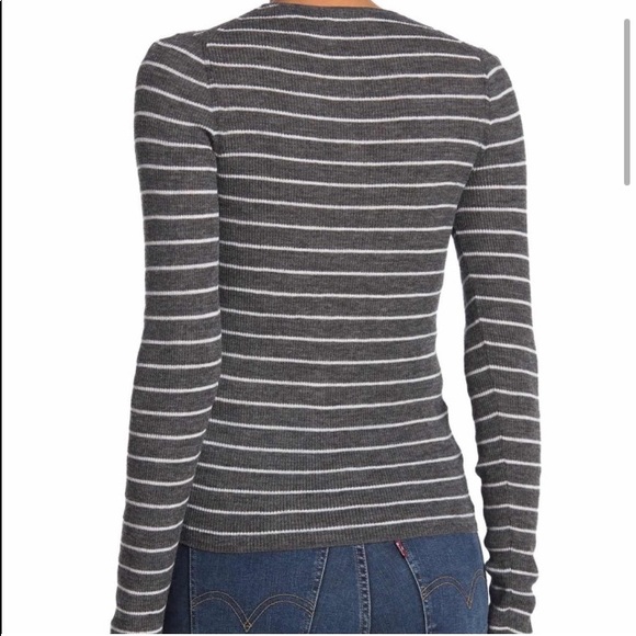 VINCE  Wool Striped Shirt - Picture 2 of 3